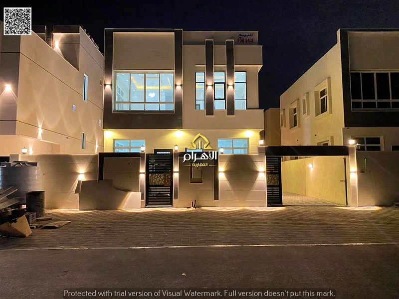 ● Villa - Two floors, large courtyard - Close to Sheikh Mohammed bin Zayed Road - Freehold for all nationalities for life - With the possibility of ea63902007972738110