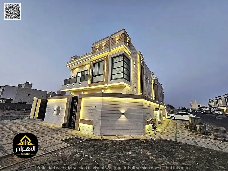 Hurry up and book your villa, ready with the key, including registration fees, freehold, in the most prestigious location in Al Helio, Ajman63902007930113111