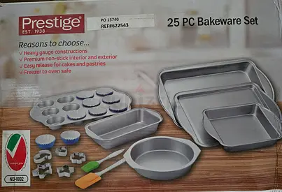 Ramadan SALE! was 95 aed! PRESTIGE 25Pc Bakeware Set