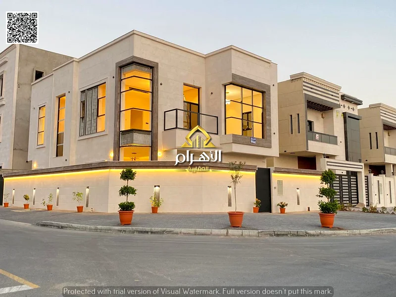 Luxury villa for sale in Al Helio 2 - Ajman 🔹 Don't miss the opportunity to own a luxury villa with a modern design and high specifications: 📍 Locat63901904383363112