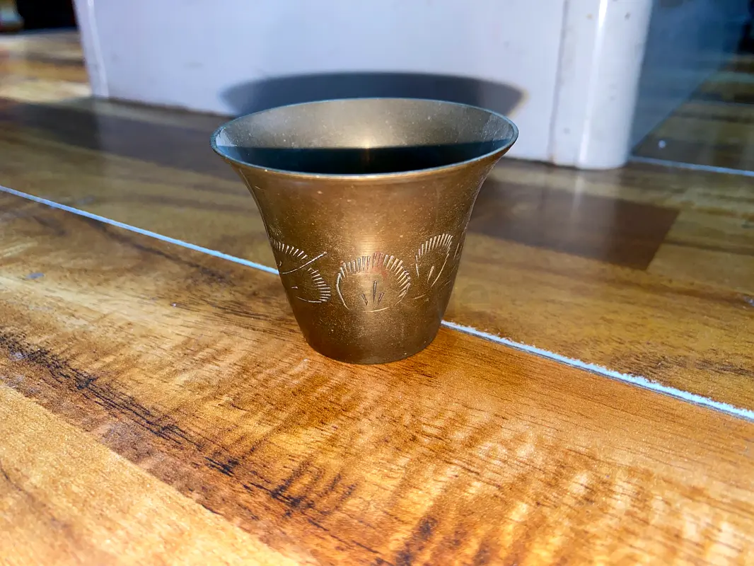 Brass cup 5cm height