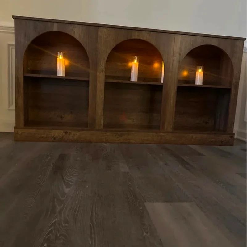 Long Farmhouse Wooden Rectangular Entryway Console 3 Tier Storage Sofa Table Behind Couch63217330767873111