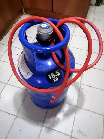 New Gas cylinder empty Regulatorhose