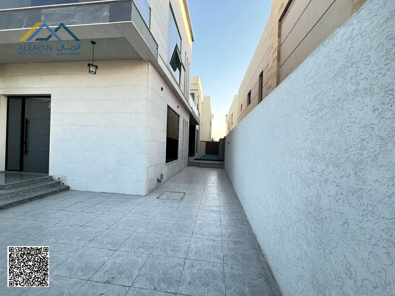 Direct from the owner: A luxurious super deluxe villa for sale in the Al Alia area of ​​Ajman, freehold for all nationalities at a special price.63871901388290114
