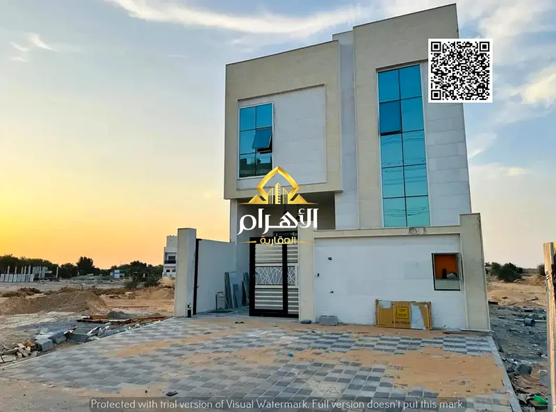 فيلا فاخرة جدًا بتصميم جديد ومبتكر للبيع في منطقة الحيلو، عجمان، موقع مميز وقريب من جميع الخدمات الأساسية و63900608470145110