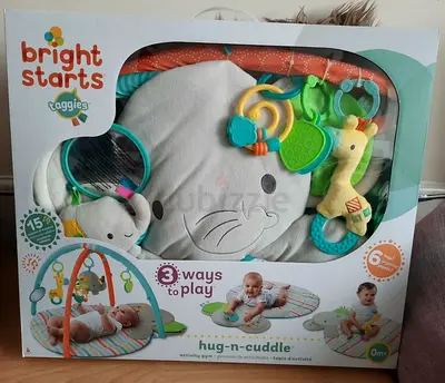 Bright Starts 3-in-1 Hug-n-Cuddle Play Mat for Endless Fun!