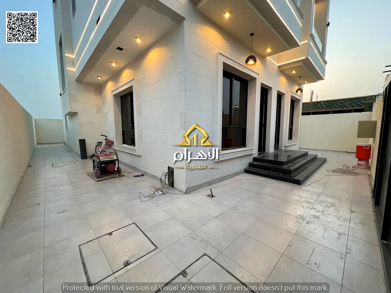 فيلا خلف مول أذى، تشمل رسوم التسجيل ورسوم الملكية، طابقين وسقف كبير63901798555393112