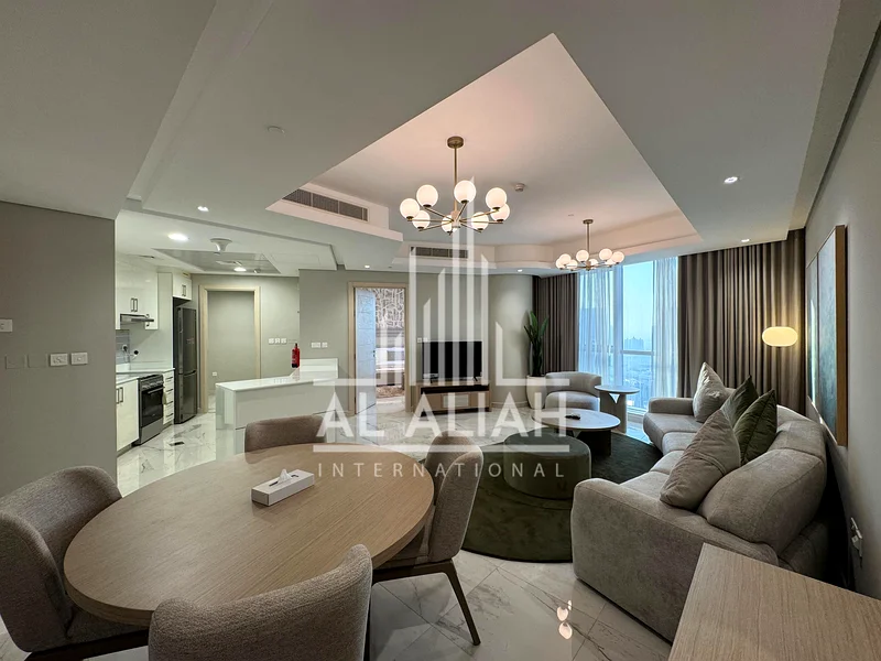شقة فاخرة من غرفة نوم واحدة ومطبخ وحمام | مفروشة بالكامل | موقع مميز |629346861405451128