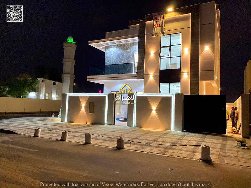 A villa with a price including registration and ownership fees on the main street, ready for occupancy in the most upscale areas of Ajman, freehold fo63902866199426112