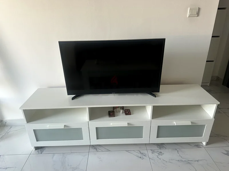 Brimnes TV bench, white, 180x41x53 cm IKEA63216833088641111