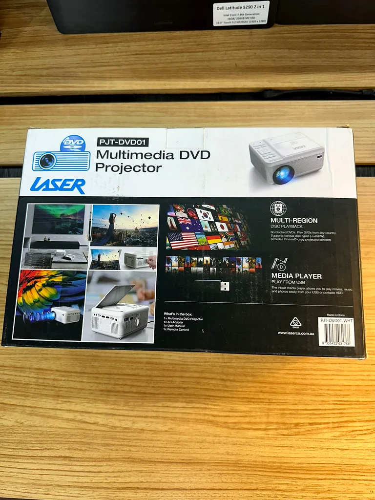 LASER PJT-DVD01 MULTIMEDIA DVD PROJECTOR63264092338307112