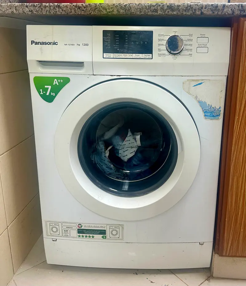 Efficient Panasonic 7 kg Front Load Washing Machine for Sale