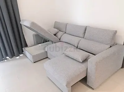 IKEA Eskilstuna Stylish Grey Sofa Bed with Storage - Perfect for Any Living Space!
