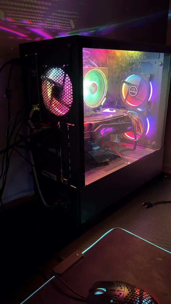 Ryzen 7 + RTX 2080 SUPER Full Gaming PC Setup + Desk + Chair63228832364673111