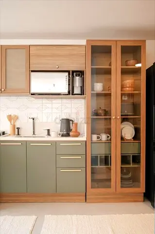 Kitchen cabinet  with glass door