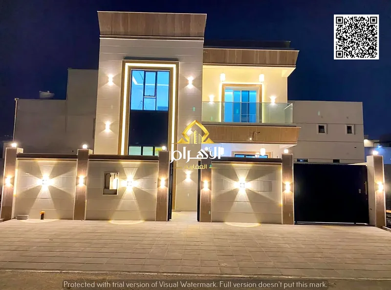 فيلا بسعر مخفض وبدون دفعة أولى، بالقرب من المسجد، إحدى الفيلات الفاخرة جداً في عجمان، بتصميم قصر، ديكور فاخر للغاية63903721862018110