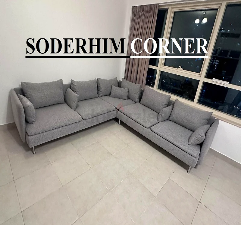 six seater ikea soderhim corner sofa632163530342421110