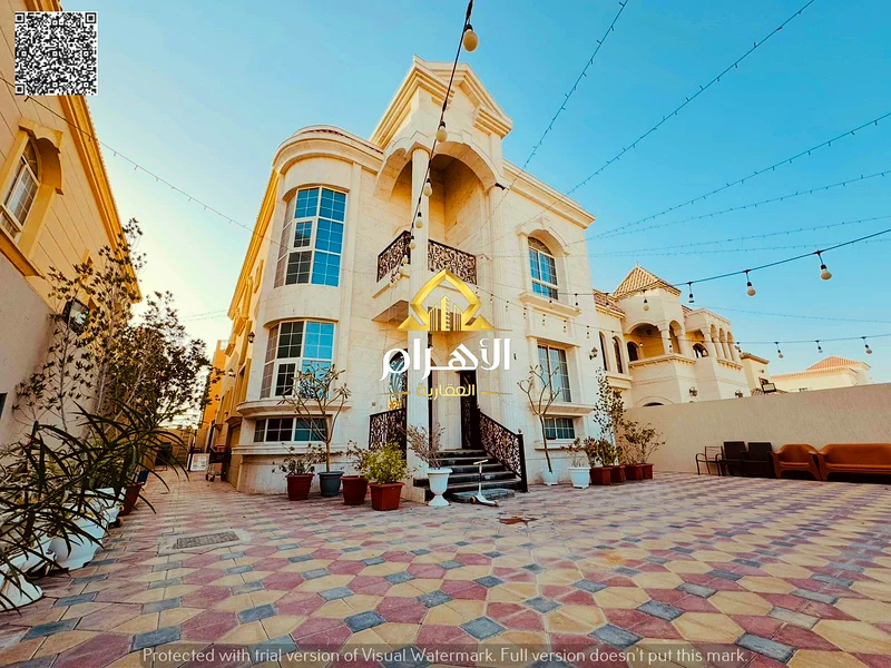 🏡 Classic villa for sale, luxurious modern design, stone facade 💯 Freehold for all nationalities 📍 Al-Muwaihat 1 🏗 Land area 5000 👣 🏗 Building a63868632180994111