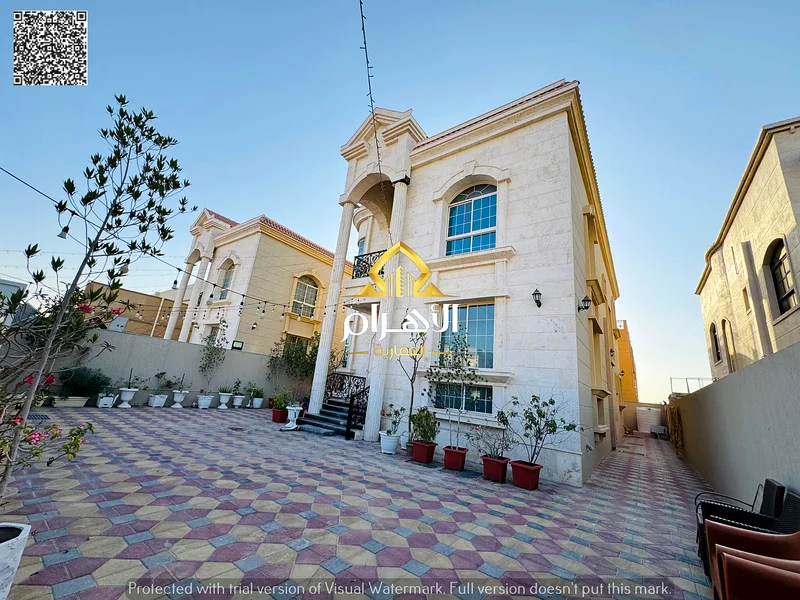 🏡 Classic villa for sale, luxurious modern design, stone facade 💯 Freehold for all nationalities 📍 Al-Muwaihat 1 🏗 Land area 5000 👣 🏗 Building a63868632180994113