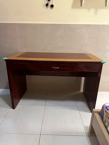 Elegant Vintage Study Table with Drawer