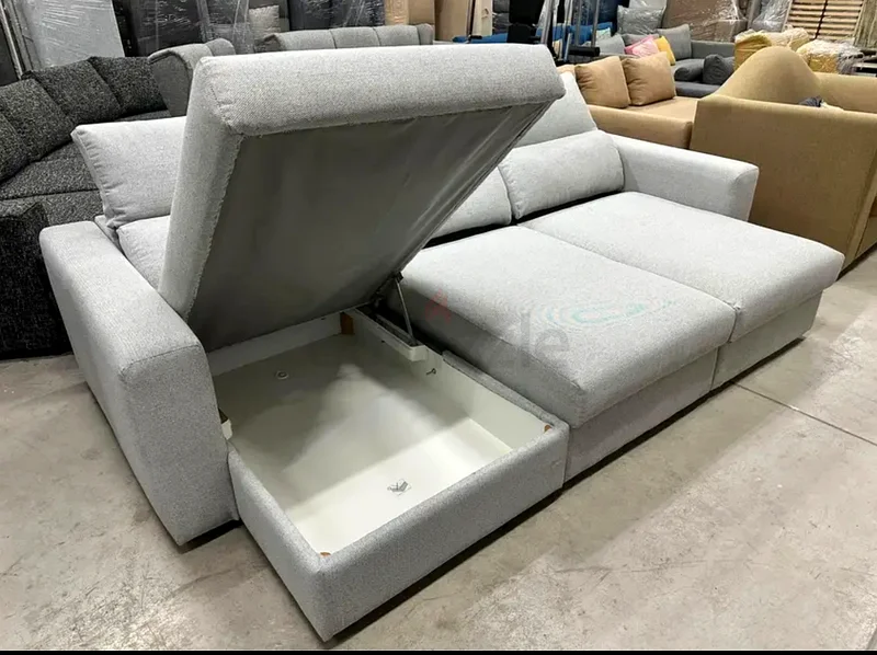 IKEA Eskilstuna L Shape Modern Grey Sectional Sofa bed for Sale!63216352941059111