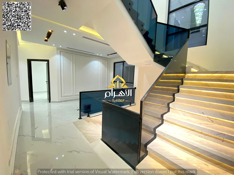 Luxurious 6-room villa with swimming pool and roof, including registration fees, in Al Helio 2, freehold, bank financing, without down payment63903721902465113