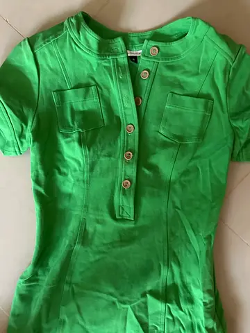 Diane von Furstenberg Chic and Stylish Green cotton Dress