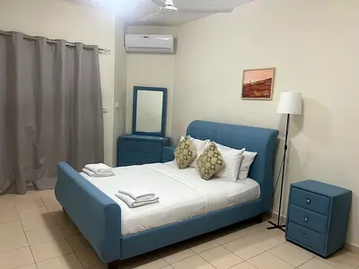 Master bedroom in apartment