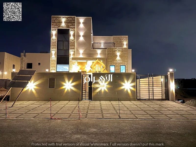 Villa for sale in Ajman, including registration fees for the villa, 25 years, with a modern design and personal finishing, in a distinguished location63903822343810110