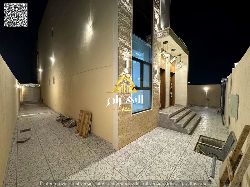 Villa for sale in Ajman, including registration fees for the villa, 25 years, with a modern design and personal finishing, in a distinguished location63903822343810114