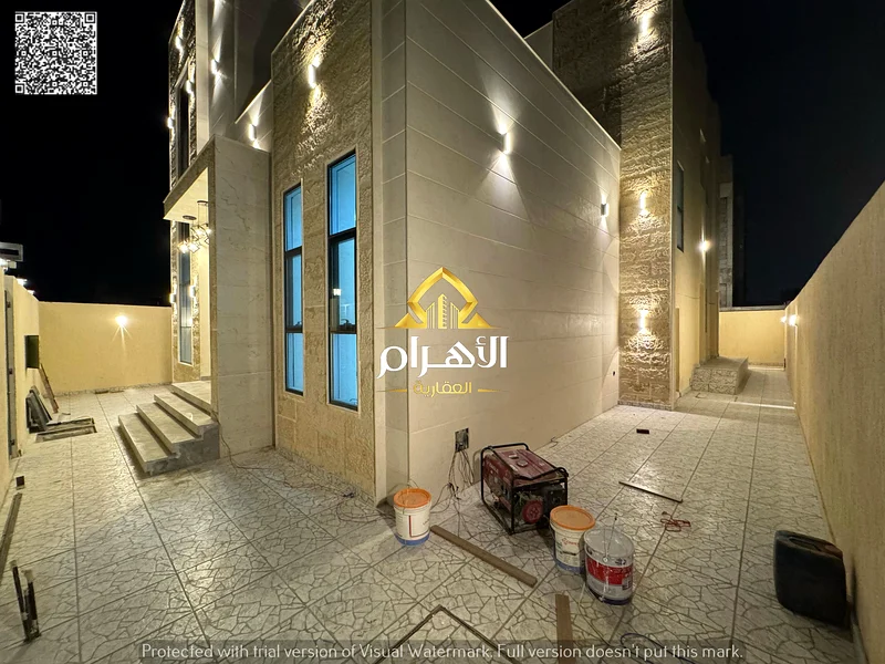 Villa for sale in Ajman, including registration fees for the villa, 25 years, with a modern design and personal finishing, in a distinguished location63903822343810113