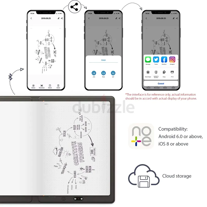 XP-PEN Note Plus Smart Writing Pad Digital Notebook Smart Notebook63224333494786112