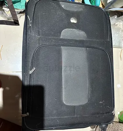 Old Model Delsey Black  Luggage please read description