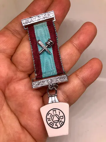Unique Vintage Medal with Symbolic Pendant