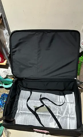 Old Model Delsey Black  Luggage please read description