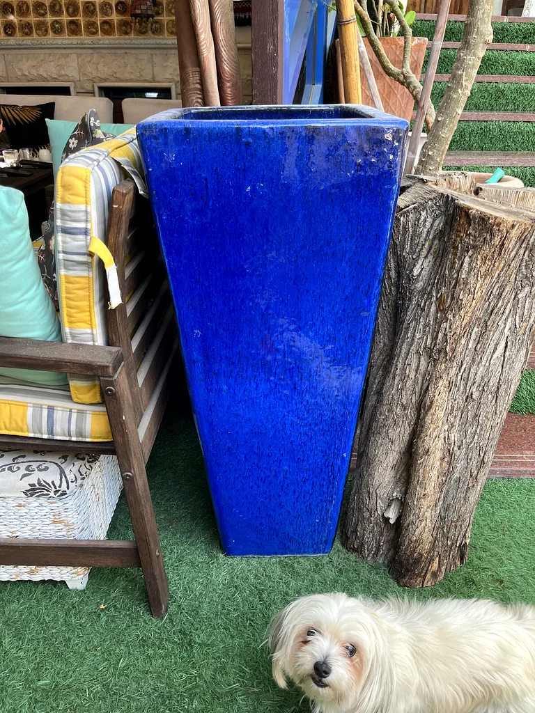 Stunning Blue Decorative Garden Planter63220828168451112