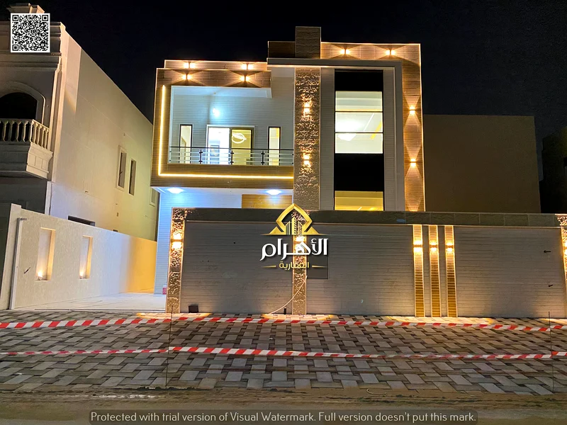 🏡 For sale, a luxurious villa in Al Helio 2 - Ajman | Two floors and a roof | Spacious area and high-end finishes | The price includes63904245697794112