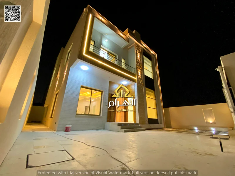 🏡 For sale, a luxurious villa in Al Helio 2 - Ajman | Two floors and a roof | Spacious area and high-end finishes | The price includes63904245697794111