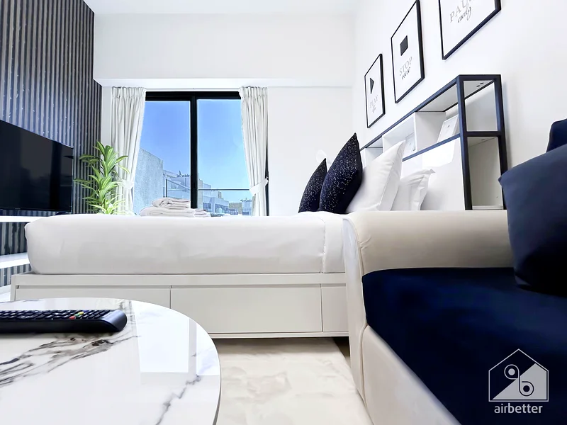 Elegance Studio at Aziz Riviera with balcony - All bills included+ Wi-Fi + Parking63832616877570112