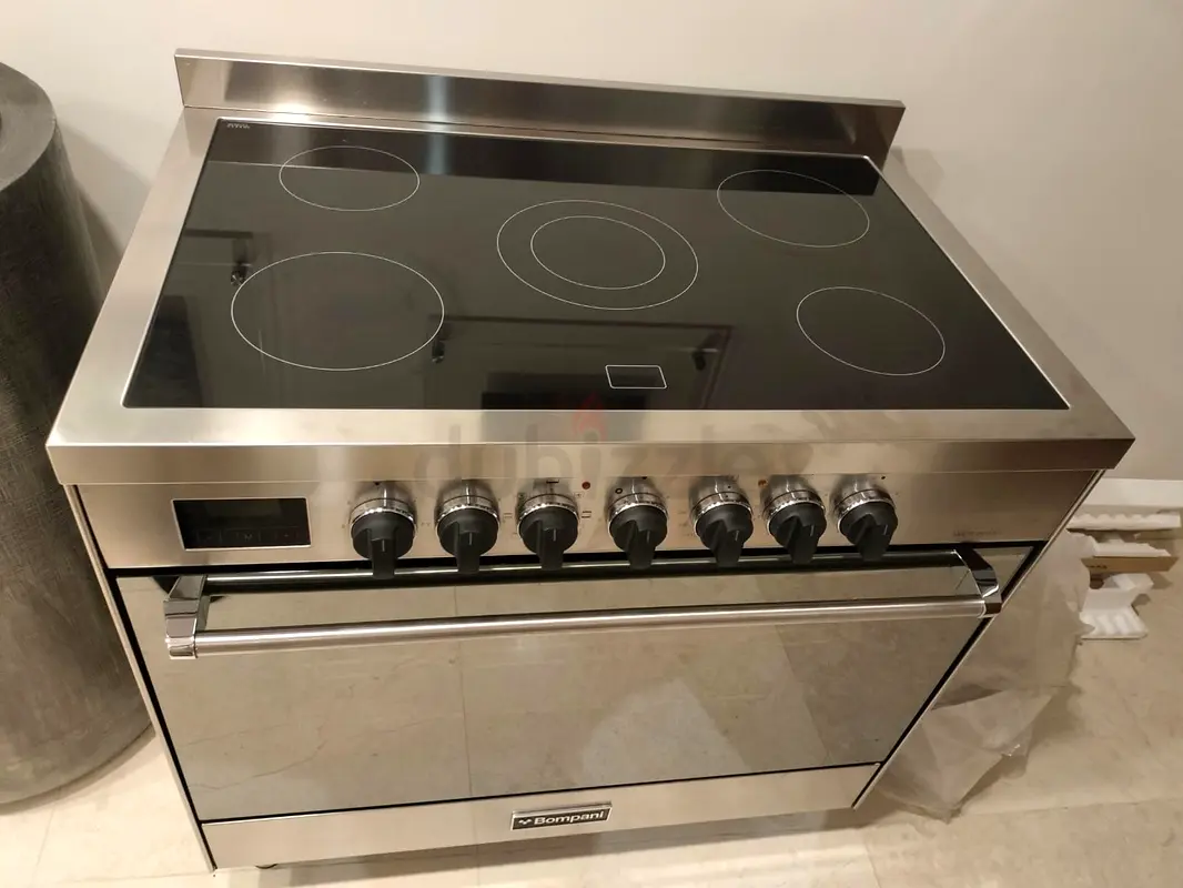 bompani electric ceramic stove 90/60 cm size