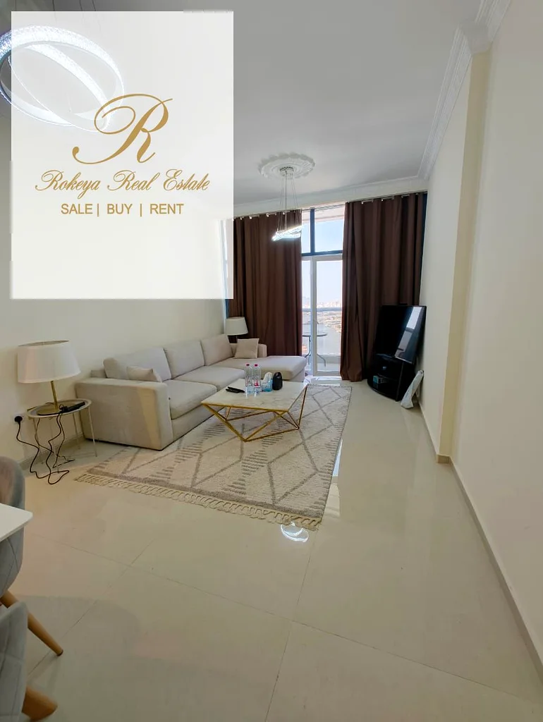 A luxurious, fully furnished 1 BHK apartment in a premium high-rise with sea view balcony available for Rent in Aidaa Tower, Ajman63233116793091113