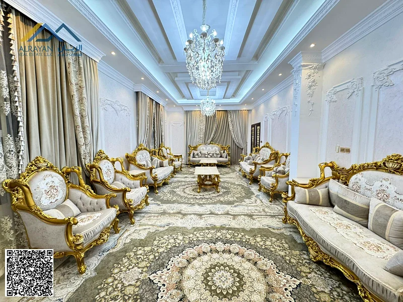 For sale, a distinctive and wonderful villa is available for sale in Ajman, Rawda 2, including electricity, water and air conditioning63878505985411112