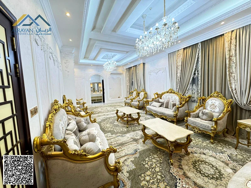 For sale, a distinctive and wonderful villa is available for sale in Ajman, Rawda 2, including electricity, water and air conditioning63878505985411113