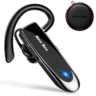 New bee Bluetooth Earpiece Wireless Bluetooth Headset Handsfree in Ear with Clear Voice Capture Tech