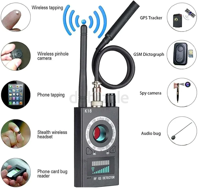 Gulflink K18 Detector Hotel Anti-sneak Camera Anti-eavesdropping Anti-monitoring Camera Detector GPS63262939414657112