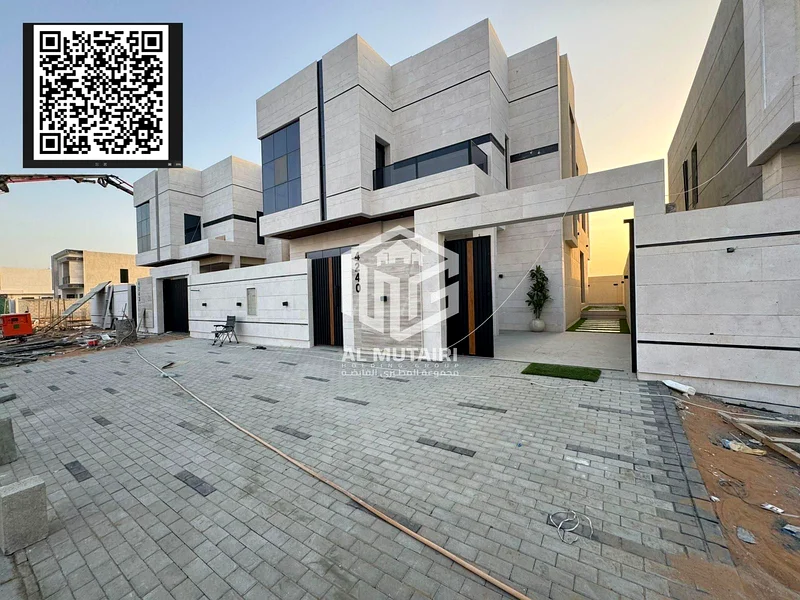 New two-story villa with super deluxe finishing in Al Helio 2 - Ajman  Villa Specifications: • 🏠 Building Area: 3,100 square feet. • 🏊‍♂️ Private sw63892909217027110