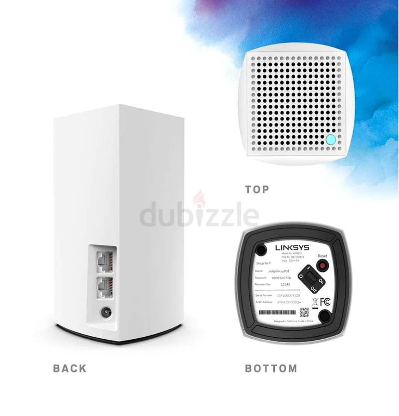 نظام Wi-Fi الشبكي الكامل للمنزل Linksys WHW0101 Velop63258147420931111