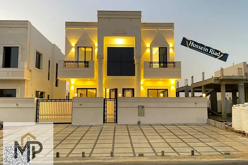 🏡 Luxury classic villa for sale in Al Helio - Ajman, including registration, ownership, water and electricity fees63904465194627111