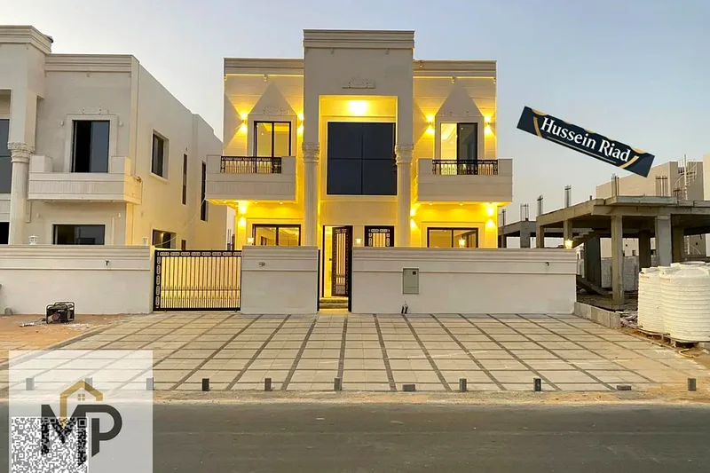 🏡 Luxury classic villa for sale in Al Helio - Ajman, including registration, ownership, water and electricity fees63904465194627110