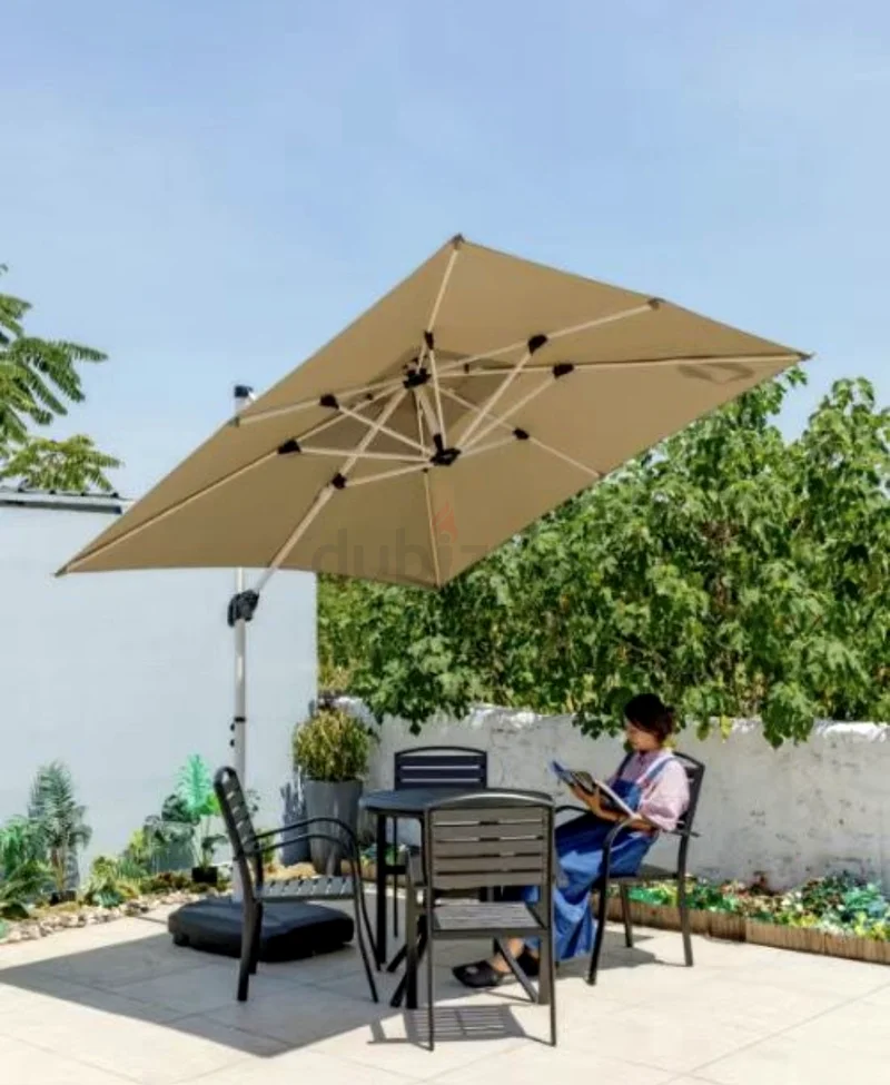 Outdoor Umbrella with Heavy Base - Brand New 2.5x2.5m63191112739971114